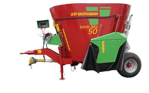 Vertical mixing wagon - Verti-Mix 40 / 50 / 70 - B. Strautmann & Söhne GmbH u. Co. KG - towed / side discharge / single-auger