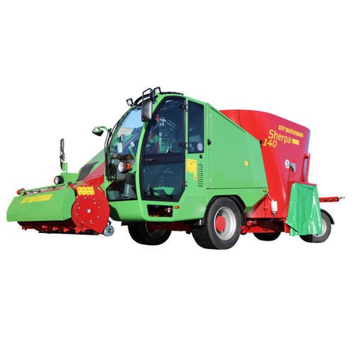 Vertical mixing wagon - Sherpa - B. Strautmann & Söhne GmbH u. Co. KG - self-propelled / side discharge / single-auger