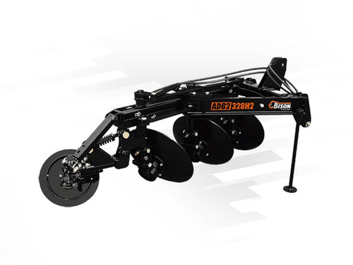 Disc plow - ADB2-328H2 SERIE - Bison - mounted / 3-shank / with hydraulic adjustment