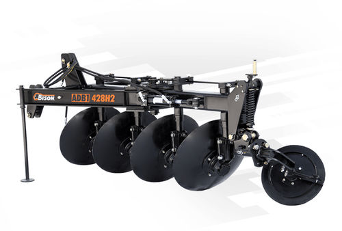 Disc plow - ADB1-428H2 SERIE - Bison - mounted / 4-shank / with hydraulic adjustment