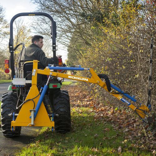 Rear-mount boom mower - Microklippa - BOMFORD Turner Ltd. - flail / folding