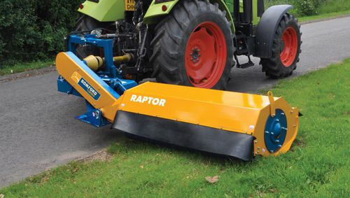 Rear-mount reach mower - Raptor series - BOMFORD Turner Ltd. - front-mount / flail / folding