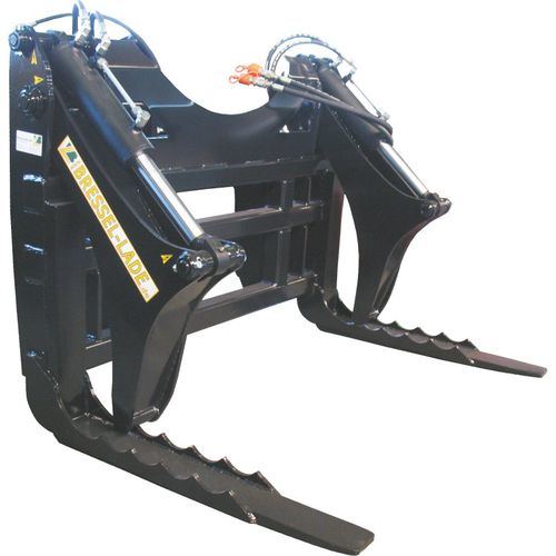 Pallet fork - D65-D67 Logging fork / grab - Bressel und Lade Maschinenbau GmbH - 2-tine / with center grab