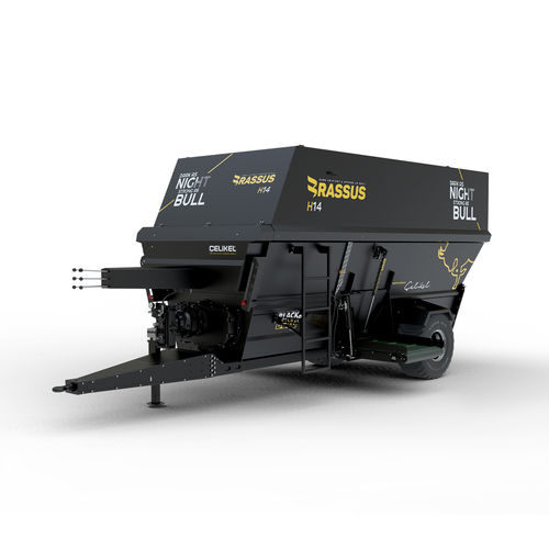 Horizontal feed mixer - Brassus H14 - CELIKEL AGRICULTURAL MACHINERY INC - towed / side discharge / 2-auger