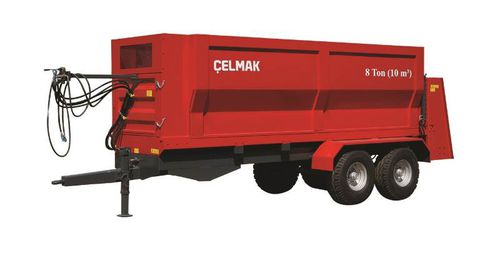 Dump trailer - 8 Tonne 10 m³ Solid manure trailer - Celmak Agriculture Machinery - tipping / tandem axle / agricultural