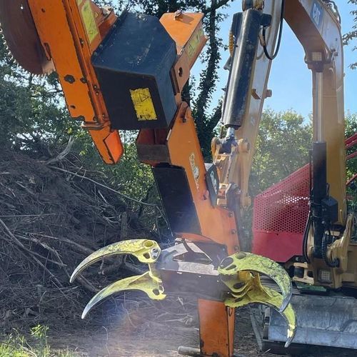Hydraulic hedge trimmer - Meteor P180i - COUP'ECO - excavator mounted / easy-to-use / swivel