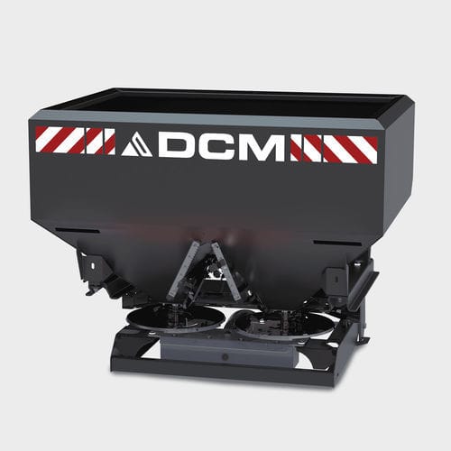 Mounted fertilizer spreader - S18 - DCM SPREADERS - solid / double-disc / professional