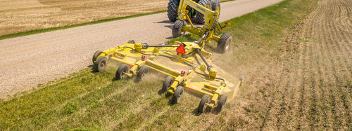 Agricultural rotary cutter - REV series - Degelman Industries Ltd. - rear-mount / PTO-driven / folding