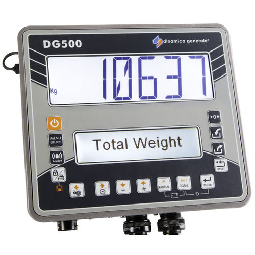 On-board weight indicator - DG500 - DINAMICA GENERALE S.p.A. - with data logging / for tractors