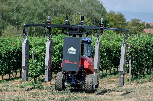 Electric sprayer - MARCEL-E - Dragone S.r.l. - towed / for viticulture / for orchards