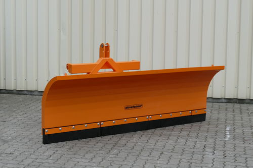 Straight snow blade - DSK - Düvelsdorf Handelsgesellschaft mbH - with hydraulic adjustment / on 3-point tractor front linkage / with rubber scraper