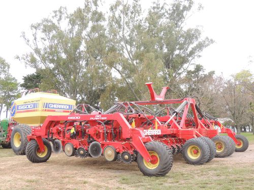 Pneumatic seed drill - G-651 - E. Gherardi e Hijos S.A. - with fertilizer applicator / folding / depth control