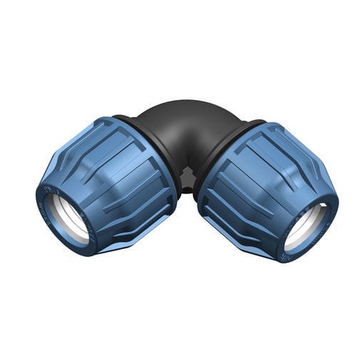 Elbow compression irrigation fitting - 382 PP - Elysee Rohrsysteme GmbH - polypropylene