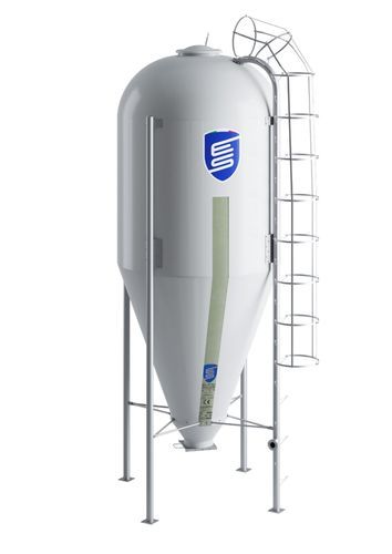 Animal feed silo - MO series - EUROSILOS SIRP s.r.l. - fiberglass / cone-bottom / smooth-wall