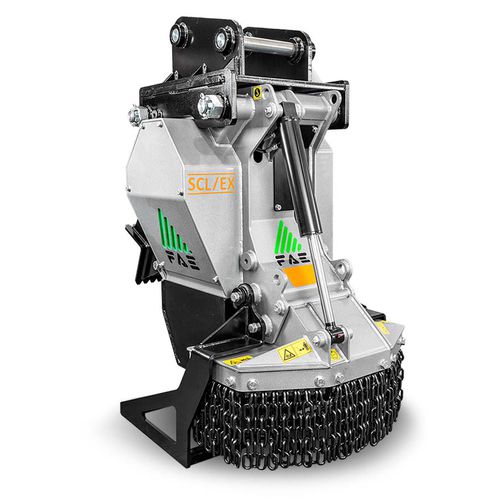 Excavator stump cutter - SCL/EX/VT Series - FAE GROUP S.p.A. - hydraulic drive
