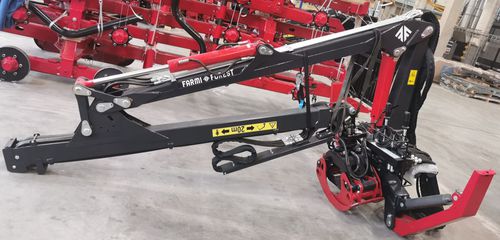 Trailer-mounted forestry crane - CR24  - FARMI FOREST Corporation - knuckle boom