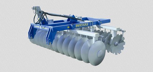 Mounted disc harrow - SERIES ED VA - Fontana S.r.l. - attrezzature agricole - 2-section / with hydraulic adjustment / 3-point hitch