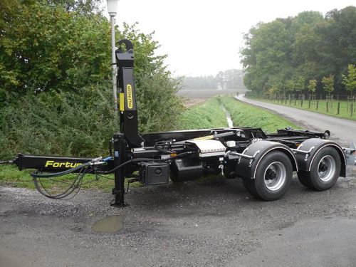 Hook lift trailer - FTH 100  - Fortuna Fahrzeugbau GmbH & Co. KG - tandem axle / agricultural / 9 tons