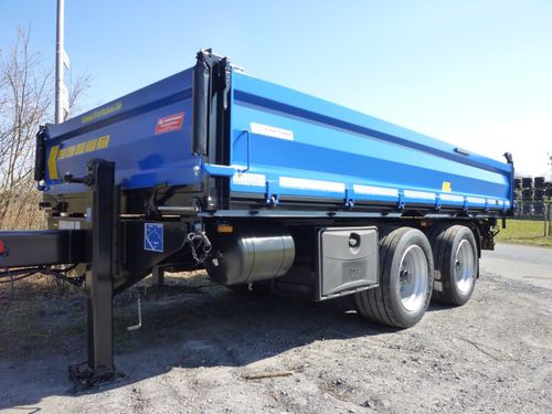 Drop-side trailer - EDT 180 / 5.5 - Fortuna Fahrzeugbau GmbH & Co. KG - tandem axle / agricultural / 1 ton