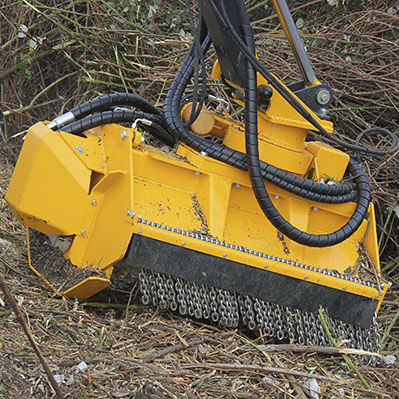 Offset mulcher - Herder B.V. - flail / forestry / hydraulic