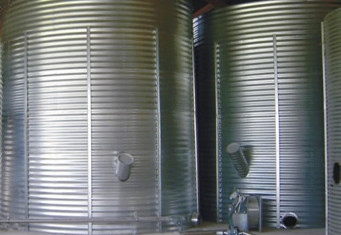 Grain silo - HIMEL Maschinen GmbH & Co. KG - steel / round / discharge