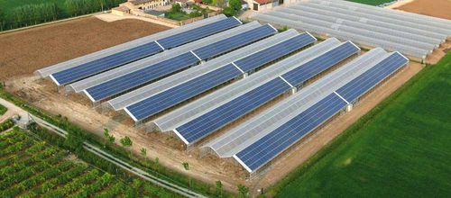 Multi span greenhouse - Idromeccanica Lucchini S.p.A. - plastic / with solar panel
