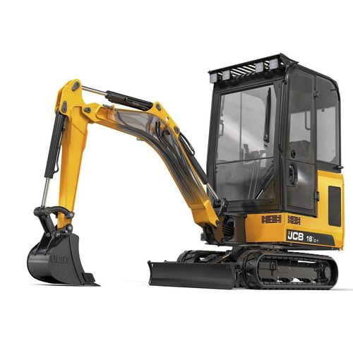 Tracked excavator - 16C-1 - JCB - mini / with blade