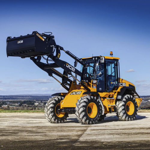 Rubber-tired loader - 413S AGRI - JCB - with cab