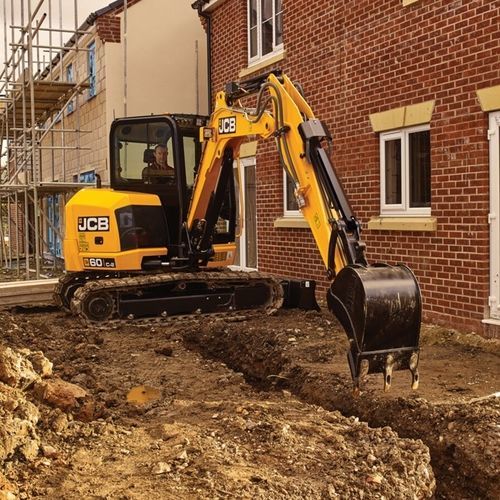 Tracked excavator - 60C-2 - JCB - hydraulic / compact / with blade