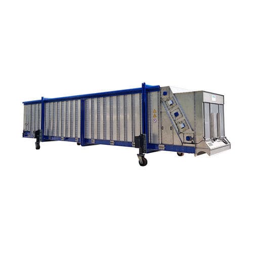 Horizontal mixing wagon - Josef Romberger Maschinenfabrik GmbH - stationary / front discharge / single-auger