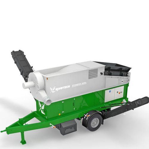 Towed stone separator - Stonefex - Komptech GmbH