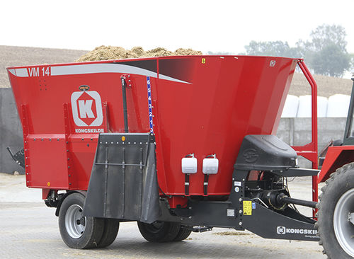 Vertical feed mixer - VM-2 S series - KONGSKILDE Industries A/S - towed / side discharge / 2-auger