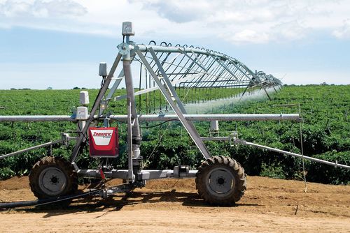 Hose-fed irrigation boom - ZIMMATIC 9500L - Zimmatic by Lindsay - ditch-fed / 4-wheel / 2-wheel