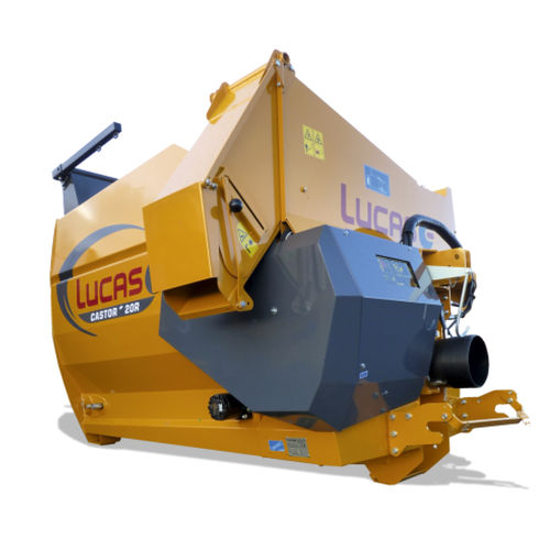 Mounted straw blower Castor 20R LUCAS.G for round bales / PTO