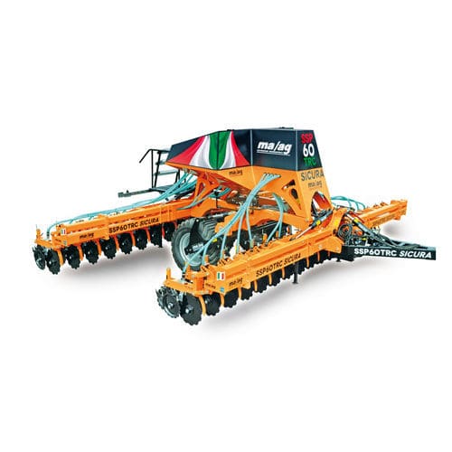 Pneumatic direct seeder - SS P series - MA / AG Srl - disc / towed / with fertilizer applicator