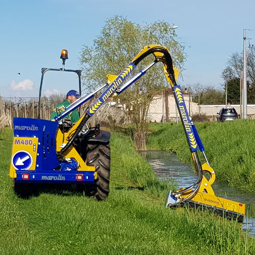 Tractor-mounted reach mower - M480S - MAROLIN DECESPUGLIATRICI ...