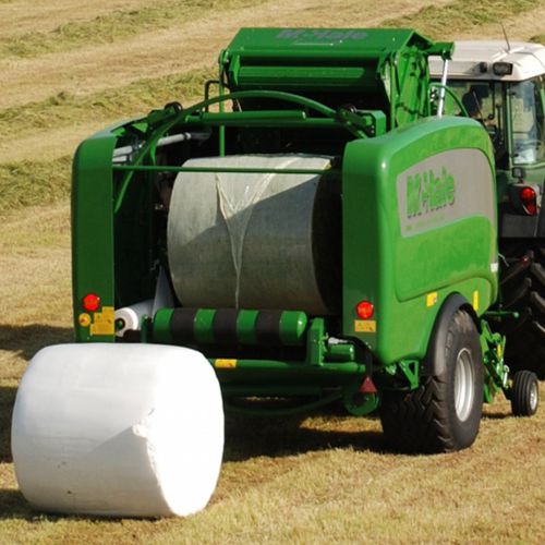 Round baler - Fusion 3 Plus - McHale Engineering Ltd. - fixed chamber / with bale wrapper