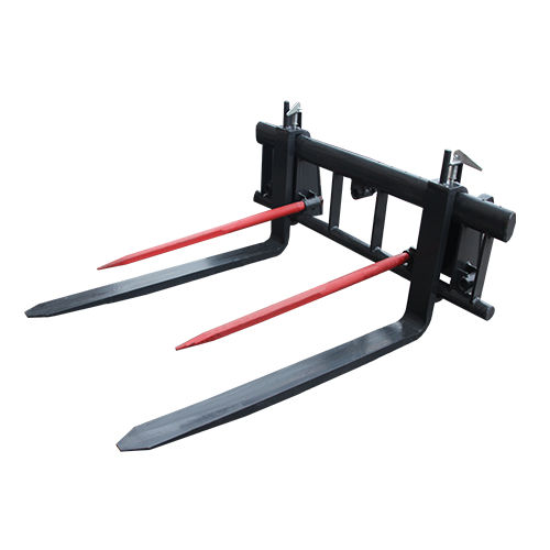 Bale spear COMBINED PALLET SLIDE FORK WITH PINS MetalFach Sp. z o