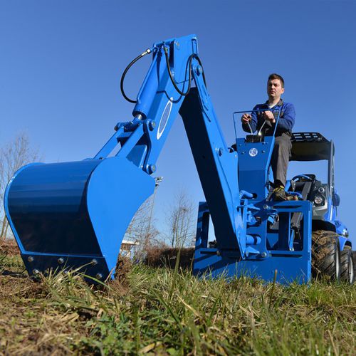 Skid steer loader backhoe - Mini Loader Backhoe - MULTIONE s.r.l.