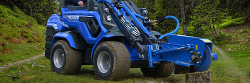 Skid steer loader stump grinder - MULTIONE s.r.l. - hydraulic drive
