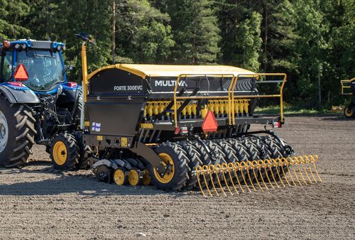 Mechanical seed drill - FORTE EVO - Multiva - Dometal Oy - tine / vegetable / towed