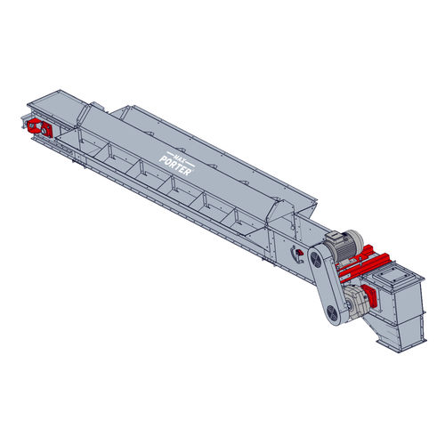 Chain conveyor - BH - Mysilo (Siloport) - for grain / inclined