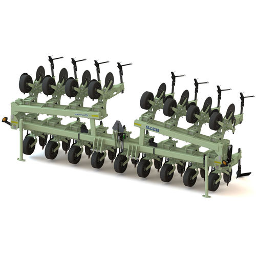Mounted row crop cultivator - 8375 - Orthman - folding / depth control