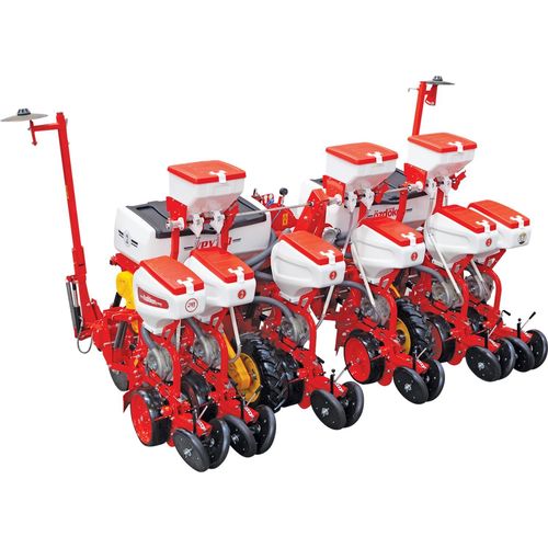 Pneumatic precision seed drill - VPYT series - OZDOKEN A.S. - disc / 6-rows / tractor-mounted