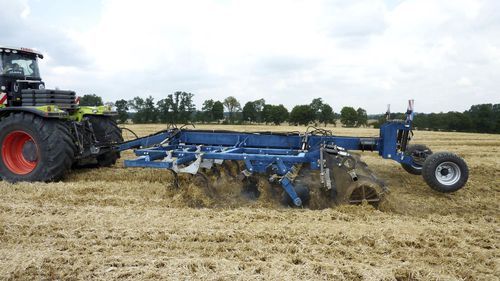Towed field cultivator - DUO - P.P.H. MANDAM Sp. z o.o. - 3-point hitch / with harrow / with hydraulic adjustment