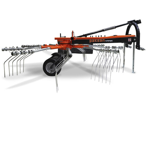 Rotary rake - KIRLANGIC  - Paksan Makina San. ve Tic. A.S. - side delivery / single-rotor