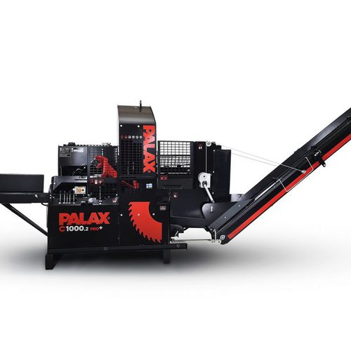 Circular saw firewood processor - C1000 PRO+ - PALAX - with belt conveyor / electric