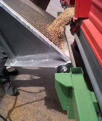 Grain conveyor - CR series - POFER - screw / with hydraulic adjustment