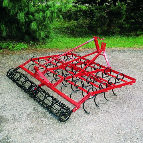 Mounted field cultivator V series Quivogne with roller / fixed