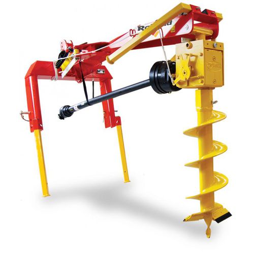 Mechanical earth auger - AXIAL II, SENIOR II - RABAUD - hydraulic